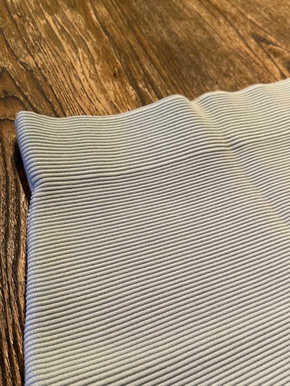 Theory Light Blue Ribbed Holleen Mini Skirt - Picture 4 of 6